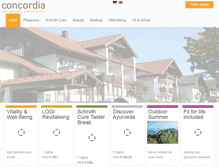 Tablet Screenshot of concordia-hotel.de